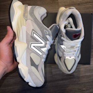 New Balance Gray and White Athletic Shoes